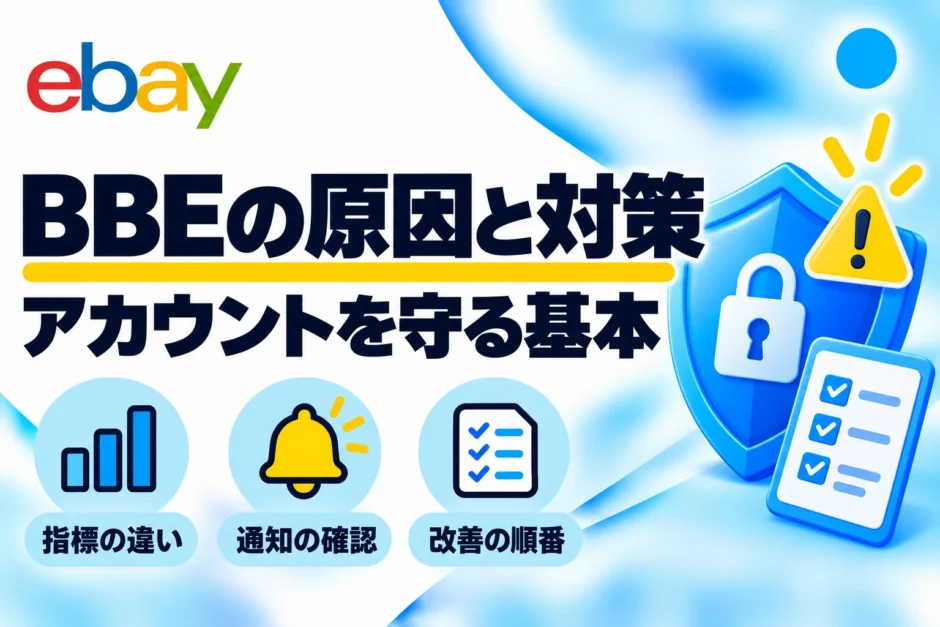 eBayのBBEとは？確認方法・悪化の原因とアカウントを守る対策