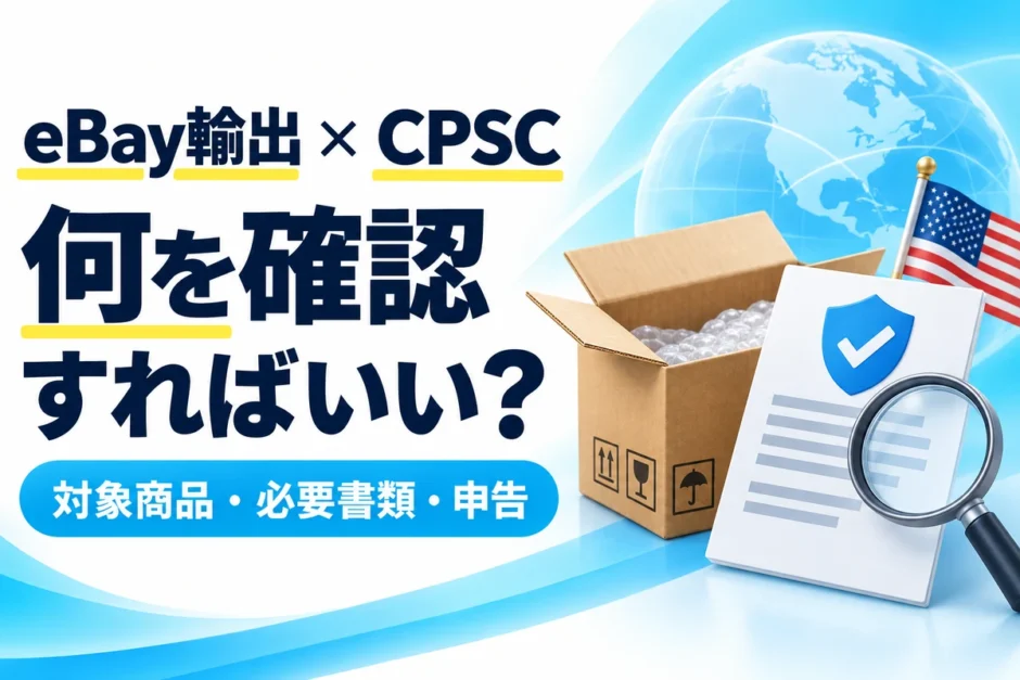 eBay輸出のCPSCとeFiling。対象商品・必要書類・申告を初心者向けに解説