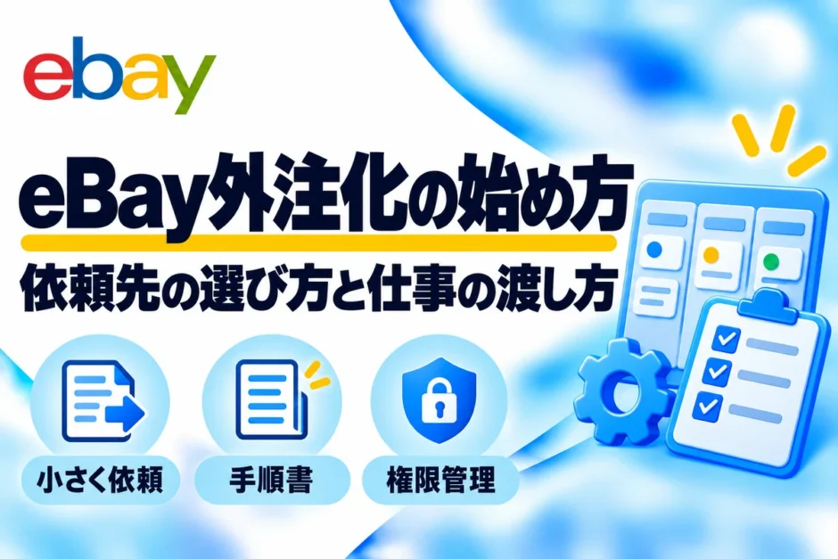 eBay外注化の始め方：依頼先の選び方と仕事の渡し方