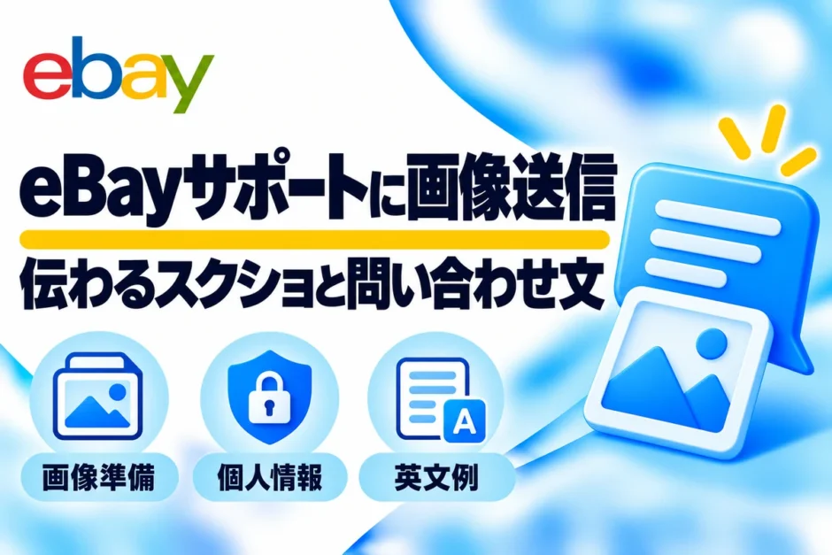 eBayサポートに画像送信：伝わるスクショと問い合わせ文