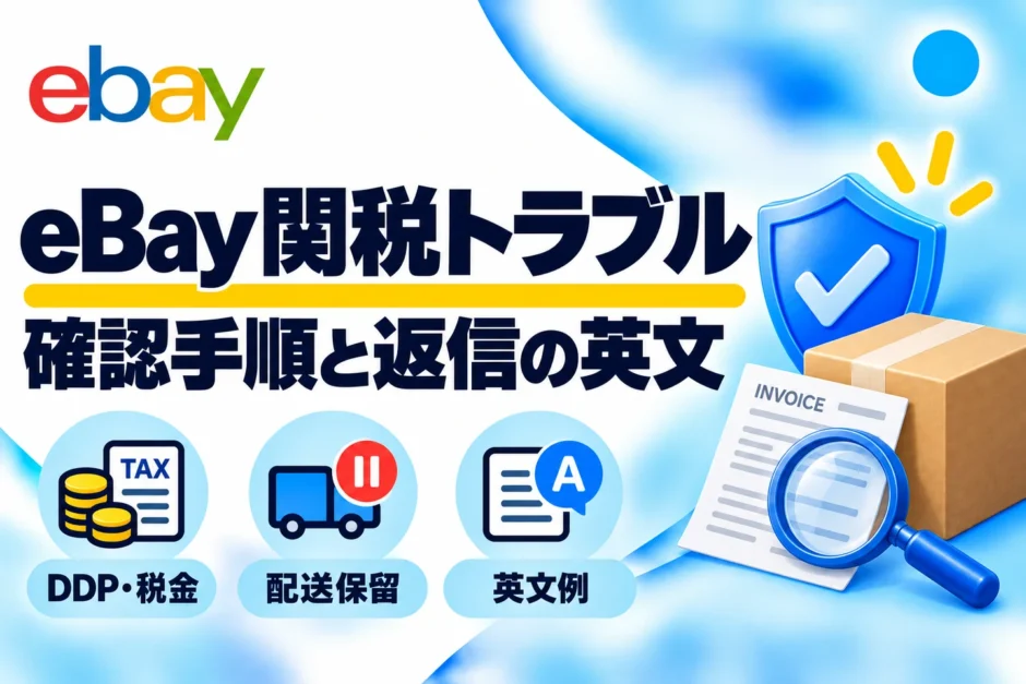 eBayで関税クレームが来たら？DDP・受取拒否・税関保留の対応と英文例