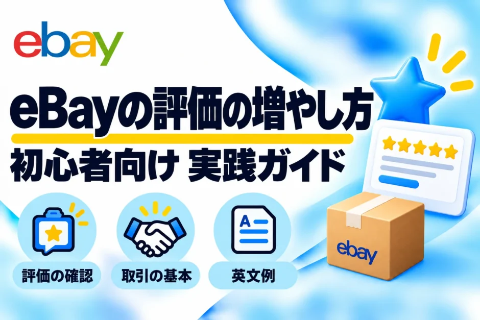 eBayの評価の増やし方｜初心者が知るべきルール・確認方法・英文例