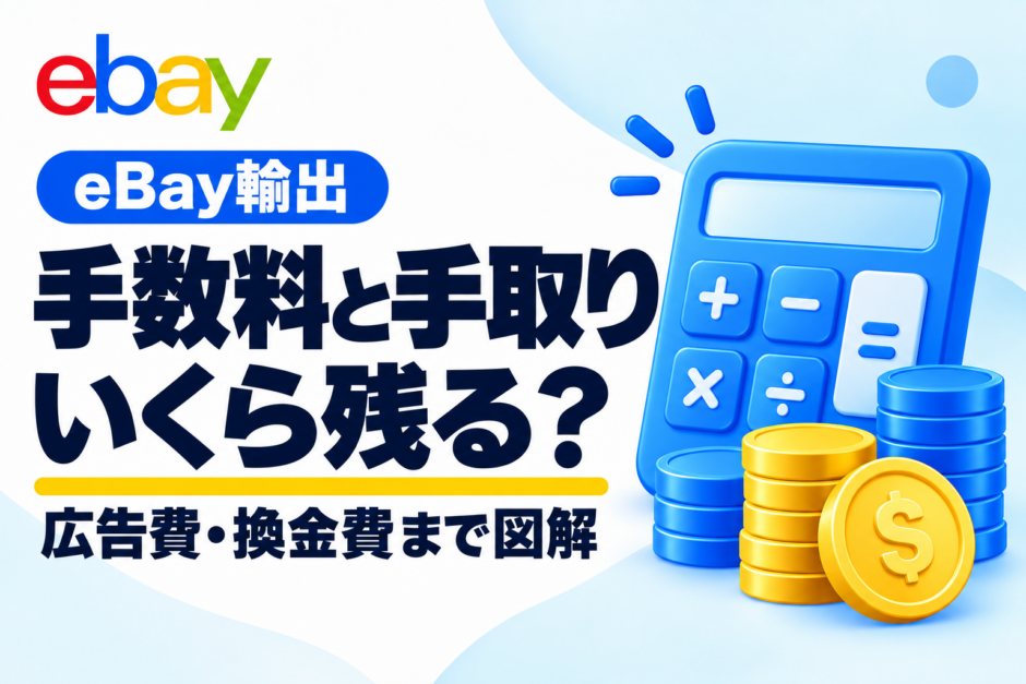 eBay輸出の手数料と手取り。広告費・換金費まで図解