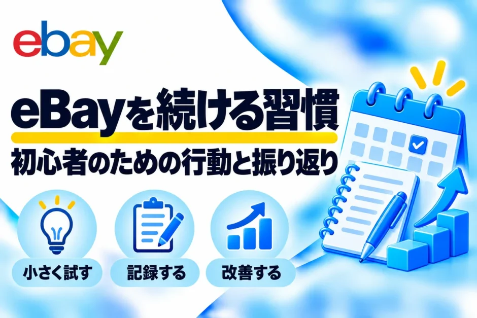 eBayを続ける習慣：初心者のための行動と振り返り