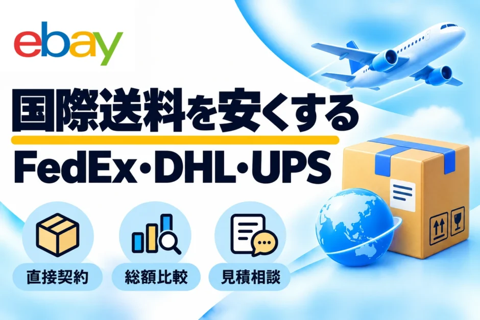 FedEx・DHL・UPSの割引契約方法｜eBay輸出の送料を比較するコツ
