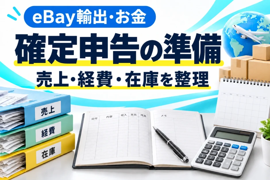 eBay輸出の確定申告は何から始める？売上・経費・在庫と必要書類を図解