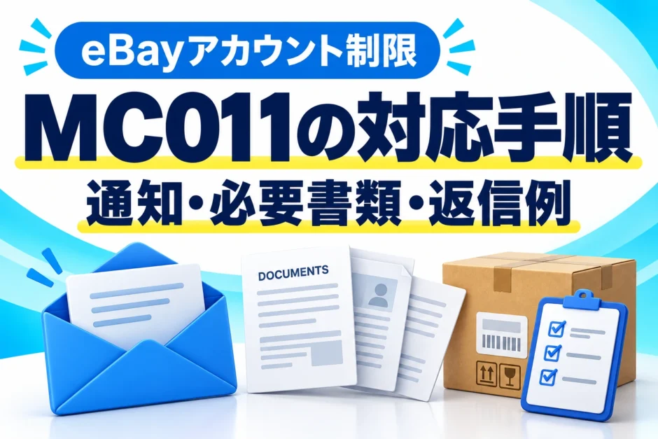 eBay MC011の対応方法｜必要書類・在庫証明・英語の返信例を画像で解説