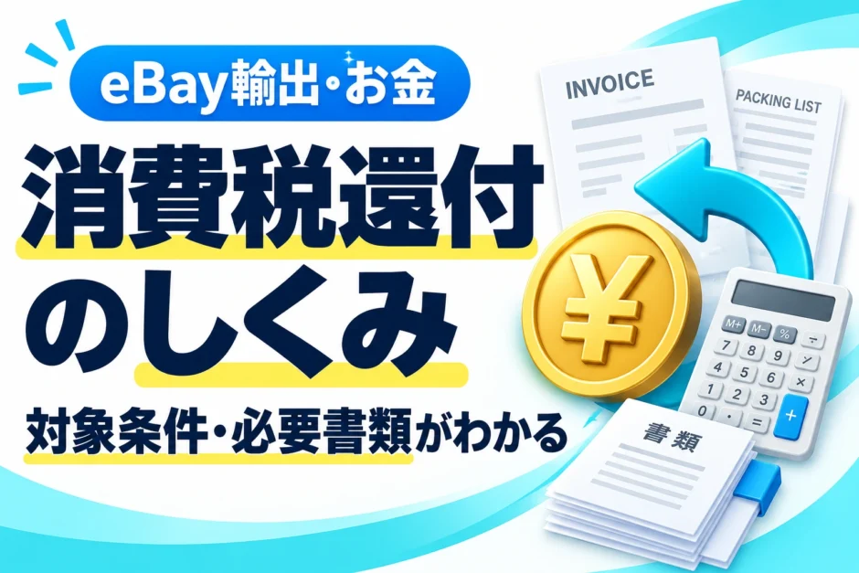 eBay輸出の消費税還付とは？対象条件・必要書類・申告準備を図解