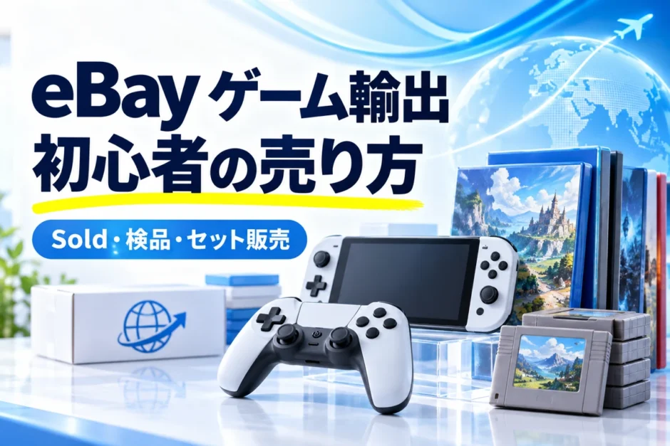 eBayゲーム輸出。初心者の売り方、Sold・検品・セット販売