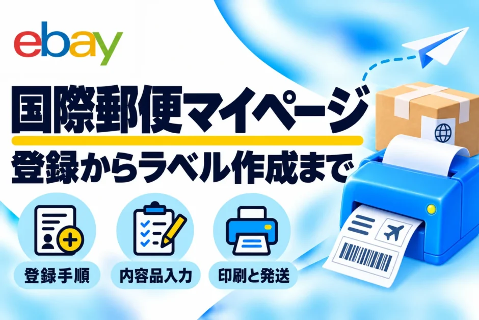 国際郵便マイページの登録方法｜eBayの送り状作成・スマホ印刷を解説