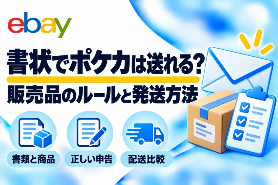 書状でポケカは送れる？：販売品のルールと発送方法