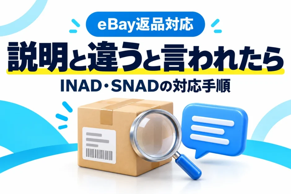 eBayで「商品説明と違う」と言われたら？INAD・SNADの対応手順と英文例