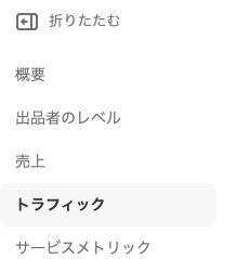 パフォーマンス内の出品者のレベルとサービスメトリクスの位置