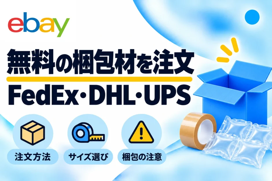 FedEx・DHL・UPSの無料梱包材｜注文方法・箱サイズと使い方