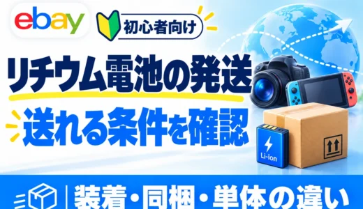 eBayリチウムイオン電池の発送方法｜郵便・FedEx・DHL・SpeedPAKの条件比較