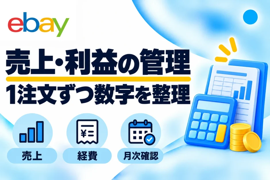 eBay輸出の売上・利益管理｜初心者向けシートの作り方と月次チェック
