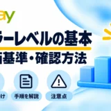 eBayセラーレベルの基本・評価基準と確認方法