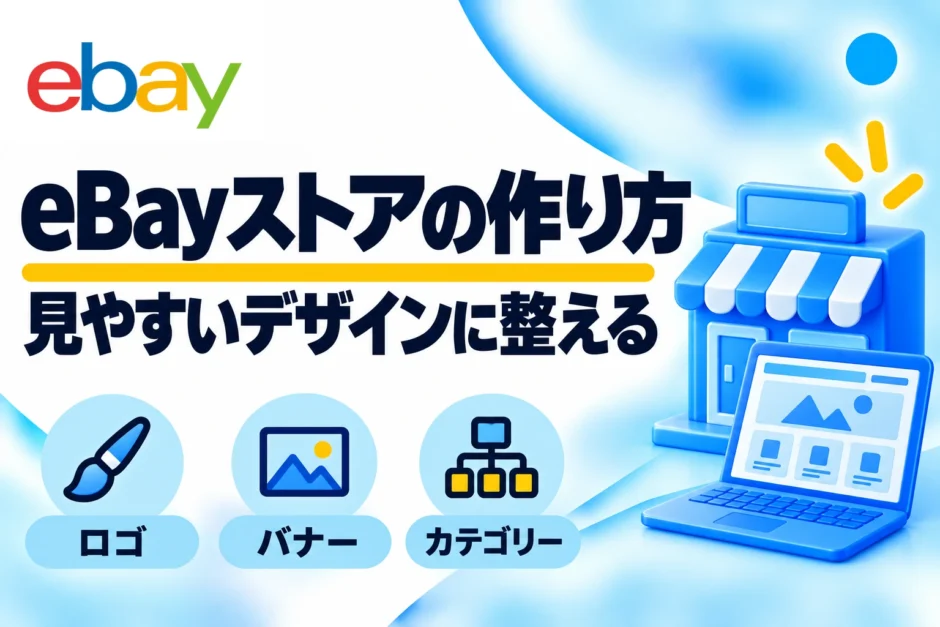 eBayストアデザインの設定方法｜ロゴ・バナーのサイズと作り方