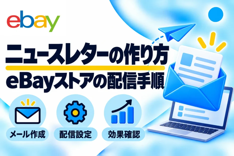 eBayストアニュースレターの作り方｜配信設定・英文例・14日ルールを画像で解説