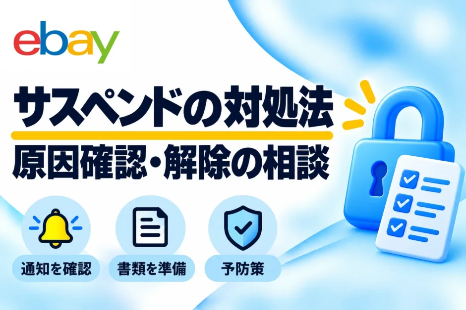 eBayサスペンドの対処法：通知の確認・必要書類・予防策