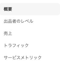 パフォーマンス左メニューにあるトラフィックの位置