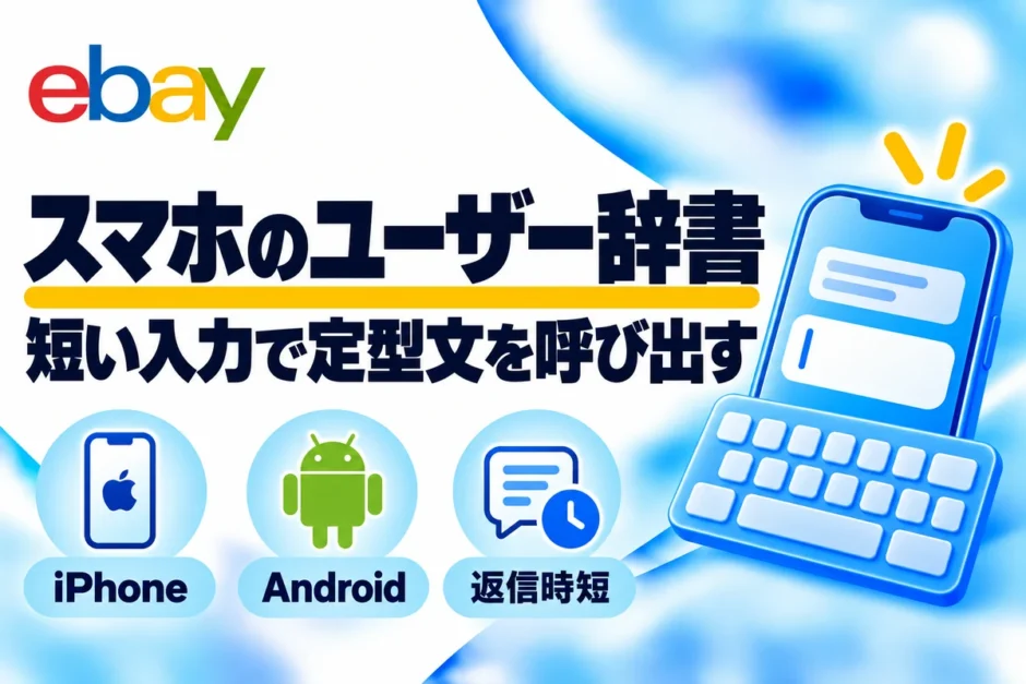 スマホのユーザー辞書：短い入力で定型文を呼び出す