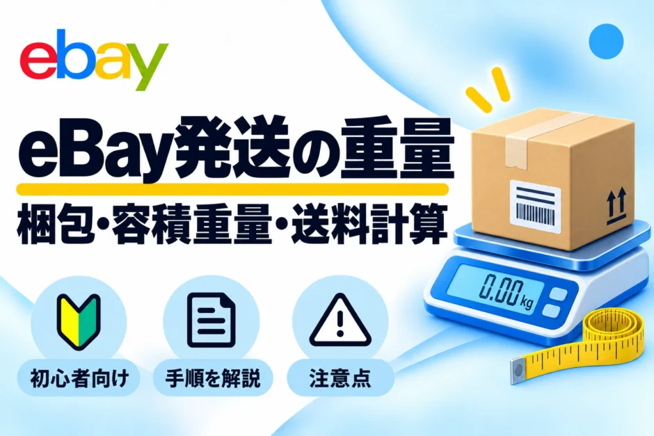 eBay発送の重量：梱包・容積重量・送料計算を初心者向けに解説