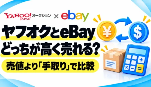ヤフオクとeBayはどっちが高く売れる？落札相場・手取り・手間で選ぶ販売先
