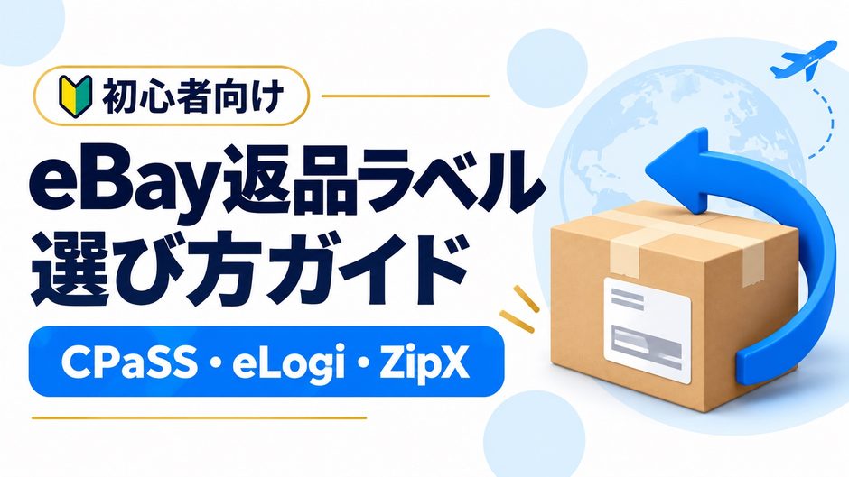 eBay返品ラベルの選び方。CPaSS・eLogi・ZipXを比較