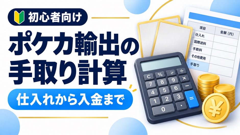 ポケカをeBayで売るときの仕入れ、送料、手数料、手取りの計算ガイド