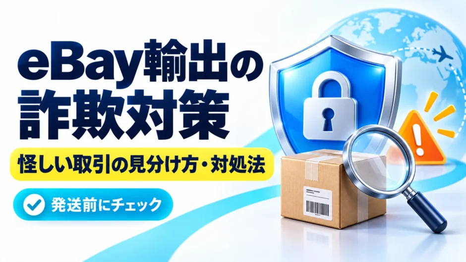 eBay輸出の詐欺対策｜怪しい取引の見分け方と発送前・返品時の対応