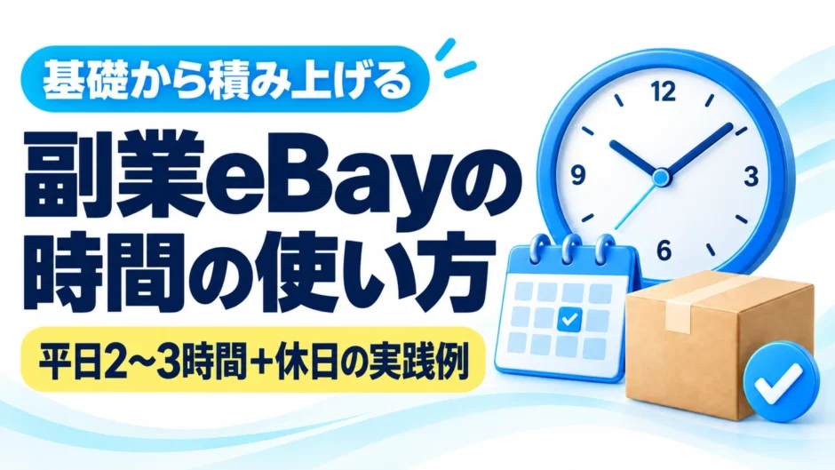 副業eBay輸出の作業時間は？平日2〜3時間・休日の実践スケジュール
